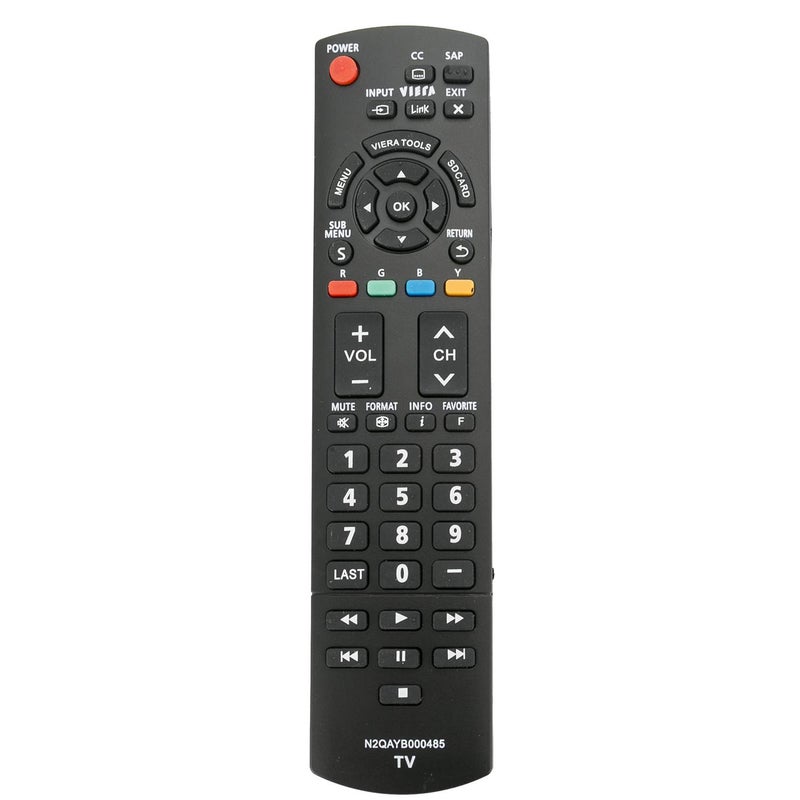 Beyution New N2QAYB000485 Remote Control fit for Panasonic LED LCD Viera TV TC-42LD24 TC-42PX24 TC-42PX34 TC-50PX24 TC-L22X2 TC-L32U22 TC-L37C22 TC-L37D2 TC-L37X2 TC-L42U22 TC-P42C2 TC-P42U2 TC-P46S2 TC-P50S2 - Image 1